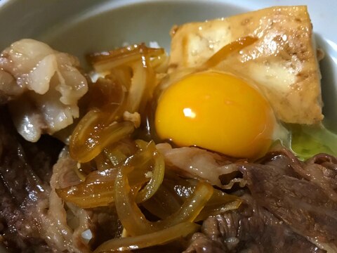 あっという間！肉豆腐丼